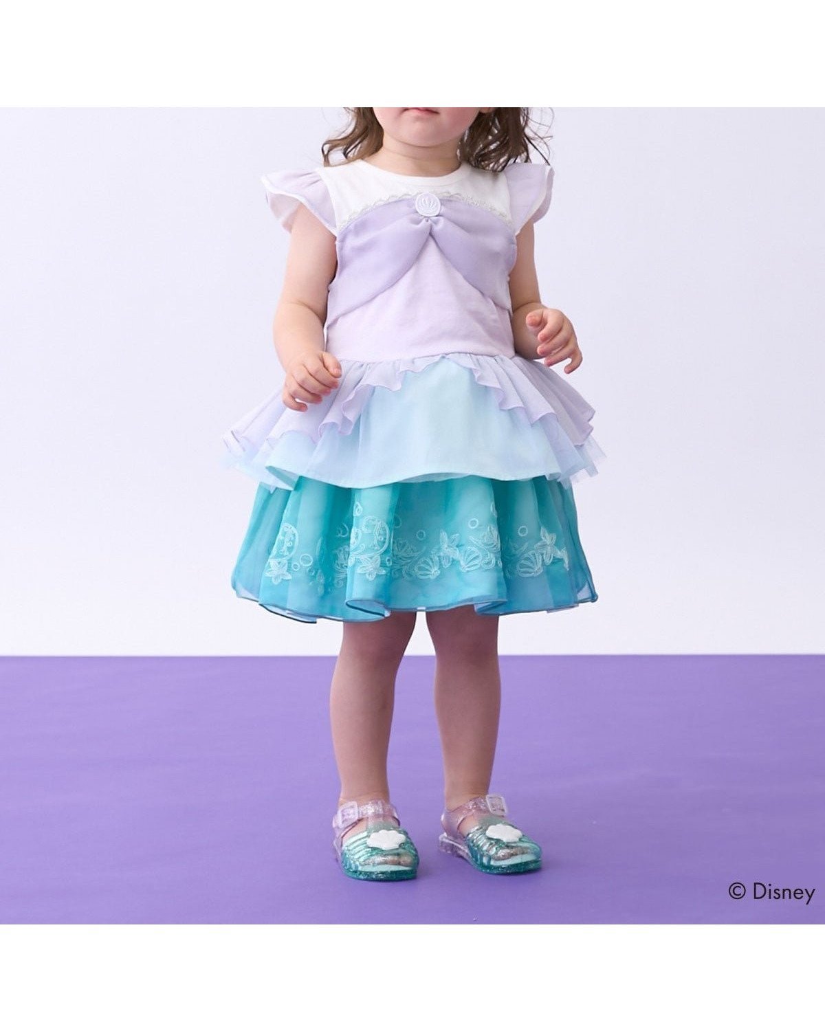 【ナルミヤ オンライン/NARUMIYA ONELINE / KIDS】の【Disney】なりきるスカート インテリア・キッズ・メンズ・レディースファッション・服の通販 founy(ファウニー) 　ファッション　Fashion　キッズファッション　Fashion for Kids　オーガンジー　Organza Fabric　ドレス　Dress, One-Piece　フレア　Flare, Flared　エメラルド グリーン|ID: prp329100004992139 ipo3291000000037385946