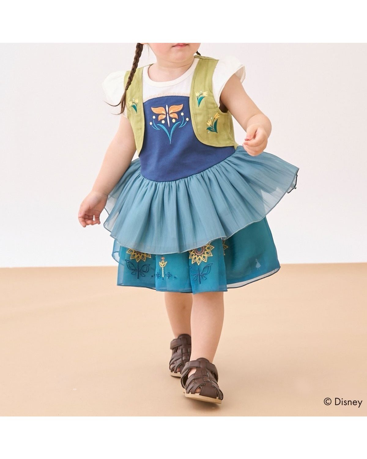 【ナルミヤ オンライン/NARUMIYA ONELINE / KIDS】の【Disney】なりきるスカート インテリア・キッズ・メンズ・レディースファッション・服の通販 founy(ファウニー) 　ファッション　Fashion　キッズファッション　Fashion for Kids　オーガンジー　Organza Fabric　ドレス　Dress, One-Piece　フレア　Flare, Flared　ターコ|ID: prp329100004992139 ipo3291000000037385947