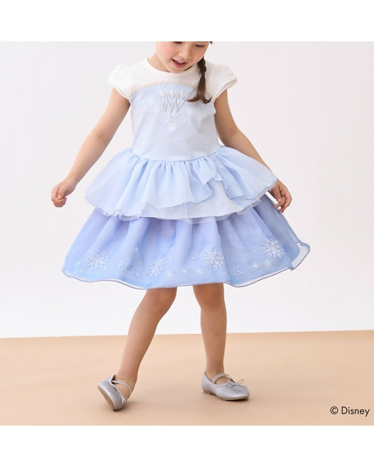 【ナルミヤ オンライン/NARUMIYA ONELINE / KIDS】の【Disney】なりきるスカート インテリア・キッズ・メンズ・レディースファッション・服の通販 founy(ファウニー) 　ファッション　Fashion　キッズファッション　Fashion for Kids　オーガンジー　Organza Fabric　ドレス　Dress, One-Piece　フレア　Flare, Flared　ライト ブルー|ID: prp329100004992139 ipo3291000000037385948