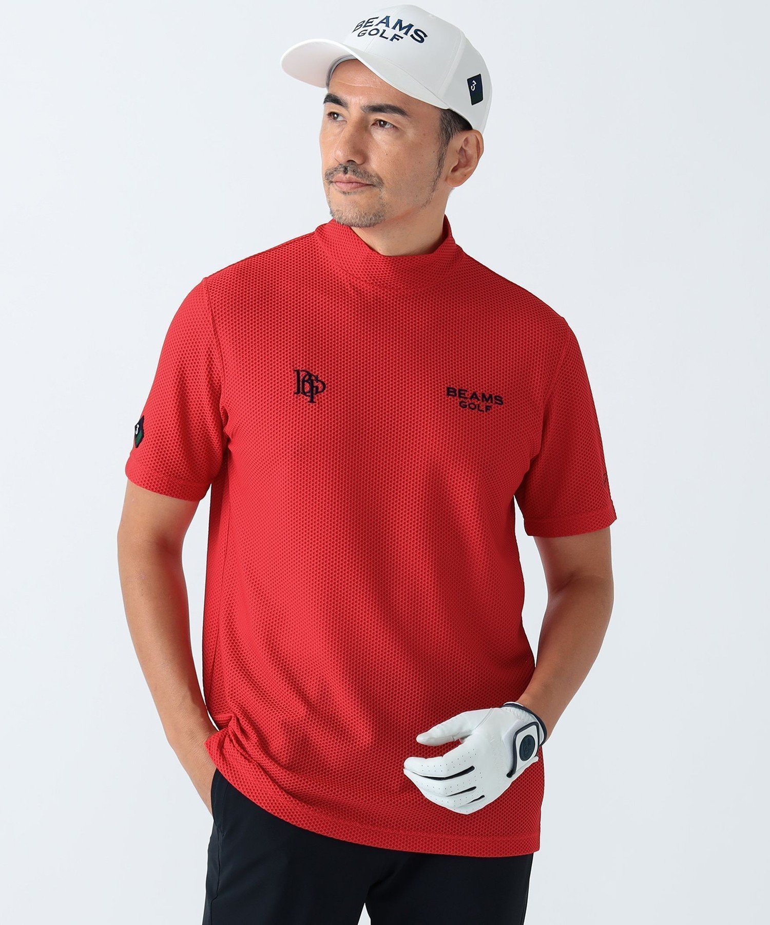 【ビームス ゴルフ/BEAMS GOLF / MEN】のMEN PURPLE LABEL / スフィダンテ プラスリッチ モックネックシャツ インテリア・キッズ・メンズ・レディースファッション・服の通販 founy(ファウニー) 　ファッション　Fashion　メンズファッション　Fashion for Men　エレガント 上品　Elegant　春　Spring　カッティング　Cutting Detail　吸水　Absorbent, Quick-Dry　シンプル　Simple, Minimal　ストレッチ　Stretch, Stretchy Fabric　スポーティ　Sporty, Casual Athletic　スマート　Smart, Elegant　ドレス　Dress, One-Piece　定番　Standard, Basic Item　人気　Popular, Best Seller　ベーシック　Basic, Essential　メッシュ　Mesh, Net Fabric　モチーフ　Motif, Design Theme　夏　Summer　ゴルフ　Golf　RED|ID: prp329100004992352 ipo3291000000037387958