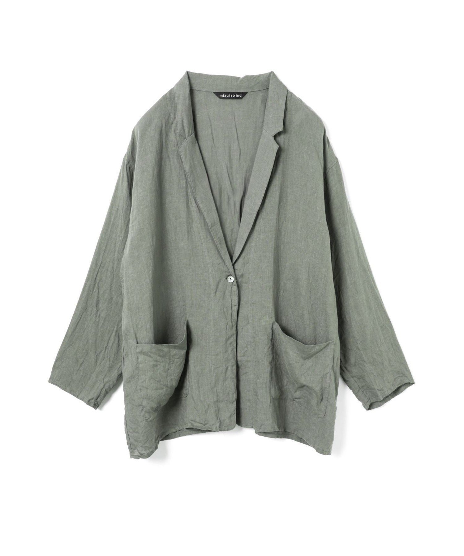 【マーコート/MARcourt】のmizuiro ind リネンワイドシャツジャケット インテリア・キッズ・メンズ・レディースファッション・服の通販 founy(ファウニー) ファッション Fashion レディースファッション Fashion for Women アウター Coat / Outerwear Collection レディースジャケット・軽アウター Jackets ジャケット Jacket, Outerwear セットアップ Set-Up, Coordinated Outfit テーラード Tailored, Tailored Fit フレンチ French, French Style フロント Front, Front Design ポケット Pocket, Pocket Detail リネン Linen, Linen Fabric 無地 Plain, Solid Color 長袖 Long Sleeve, Full Sleeve ダークグレーA|ID: prp329100004992354 ipo3291000000037387986