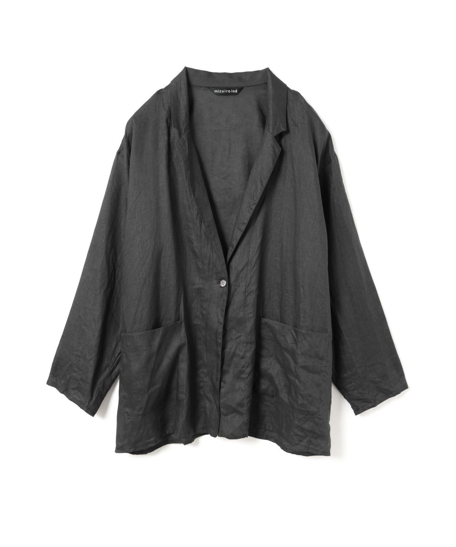 【マーコート/MARcourt】のmizuiro ind リネンワイドシャツジャケット インテリア・キッズ・メンズ・レディースファッション・服の通販 founy(ファウニー) ファッション Fashion レディースファッション Fashion for Women アウター Coat / Outerwear Collection レディースジャケット・軽アウター Jackets ジャケット Jacket, Outerwear セットアップ Set-Up, Coordinated Outfit テーラード Tailored, Tailored Fit フレンチ French, French Style フロント Front, Front Design ポケット Pocket, Pocket Detail リネン Linen, Linen Fabric 無地 Plain, Solid Color 長袖 Long Sleeve, Full Sleeve ブラック|ID: prp329100004992354 ipo3291000000037387987