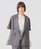 【ビームス ウイメン/BEAMS】の【5/16 9 59まで ポイント10倍】4ボタン ダブル ハーフスリーブ ジャケット 26SS 大人の最旬トレンドファッション＆コーディネート founy(ファウニー) ファッション Fashion レディースファッション Fashion for Women アウター Coat / Outerwear Collection レディースジャケット・軽アウター Jackets オケージョン Occasion Wear クラシカル Classical, Vintage-Inspired ジャケット Jacket, Outerwear スリーブ Sleeve, Long Sleeve / Short Sleeve セットアップ Set-Up, Coordinated Outfit ダブル Double, Double-Breasted 長袖 Long Sleeve, Full Sleeve ハーフ Half, Half-Length バランス Balance, Style Balance 半袖 Short Sleeve, Half Sleeve リラックス Relax, Relaxed Fit おすすめ Recommended / Our Picks 夏 Summer 2026年 2026 2026春夏・S/S Spring/Summer 2026 SS26 thumbnail GREY|ID: prp329100004992355 ipo3291000000037387992