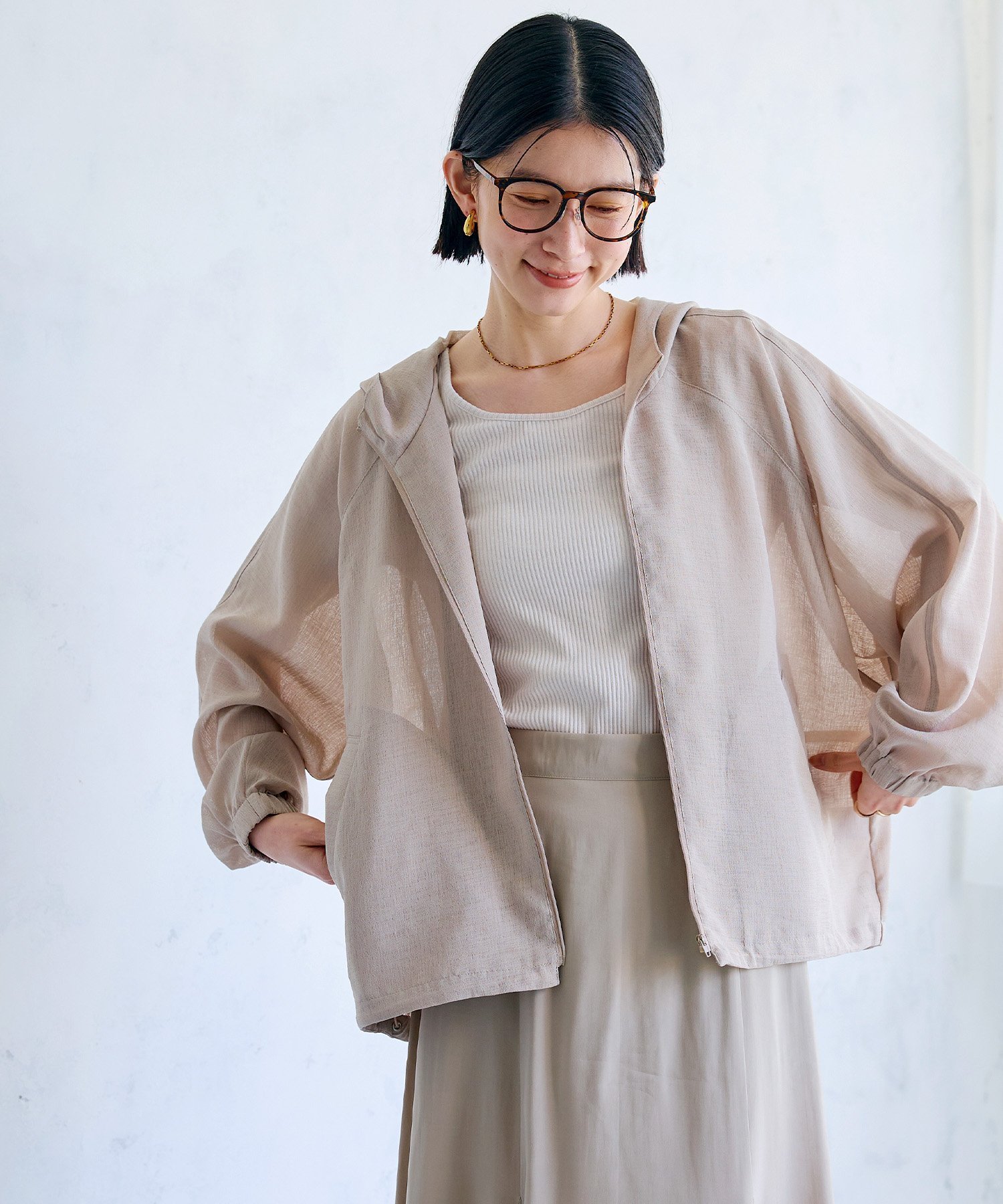 【クロスマルシェ/cross marche】の《洗える》サマ美え シアーZIPパーカー インテリア・キッズ・メンズ・レディースファッション・服の通販 founy(ファウニー) 　ファッション　Fashion　レディースファッション　Fashion for Women　トップス・カットソー　Cut & Sew Tops　レディースパーカー・カジュアルフーディー　Casual Hoodies & Sweatshirts　春　Spring　洗える　Machine Washable　シアー　Sheer, See-Through　シンプル　Simple, Minimal　デニム　Denim, Jeans Material　バルーン　Balloon, Balloon Silhouette　パーカー　Hoodie, Parka　フロント　Front, Front Design　ボトム　Bottoms, Lower Wear　ポケット　Pocket, Pocket Detail　羽織　Haori, Light Jacket　S/S・春夏　SS, Spring/Summer, Warm Season　夏　Summer　モカ|ID: prp329100004992373 ipo3291000000037388211