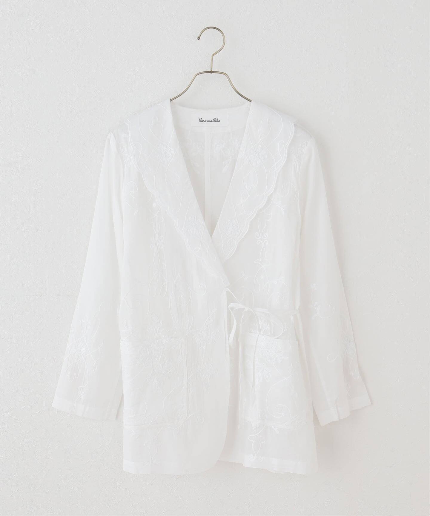 【ジャーナルスタンダード/JOURNAL STANDARD】の【SARA MALLIKA/サラマリカ】 Organza Arai Embroidery Jacket インテリア・キッズ・メンズ・レディースファッション・服の通販 founy(ファウニー) 　ファッション　Fashion　レディースファッション　Fashion for Women　アウター　Coat / Outerwear Collection　レディースジャケット・軽アウター　Jackets　インド　Indian Textile　スマート　Smart, Elegant　プリント　Print, Printed Pattern　ホワイト|ID: prp329100004992378 ipo3291000000037388245