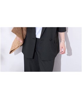 【ジャーナルスタンダード/JOURNAL STANDARD】 ドットエアーサッカーハーフスリーブ ジャケット大人の最旬トレンドファッション＆コーディネート founy(ファウニー) ファッション Fashion レディースファッション Fashion for Women アウター Coat / Outerwear Collection レディースジャケット・軽アウター Jackets ジャケット Jacket, Outerwear スマート Smart, Elegant ダブル Double, Double-Breasted メッシュ Mesh, Net Fabric 夏 Summer |ID:prp329100004992385