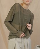 【セレクトモカ/SELECT MOCA】のランダムプリーツシアートップス 大人の最旬トレンドファッション＆コーディネート founy(ファウニー) ファッション Fashion レディースファッション Fashion for Women トップス・カットソー Cut & Sew Tops おすすめ Recommended / Our Picks キャミワンピース Cami Dress, Slip Dress シアー Sheer, See-Through ジャケット Jacket, Outerwear ベーシック Basic, Essential thumbnail ライトカーキ-03|ID: prp329100004992390 ipo3291000000037388319