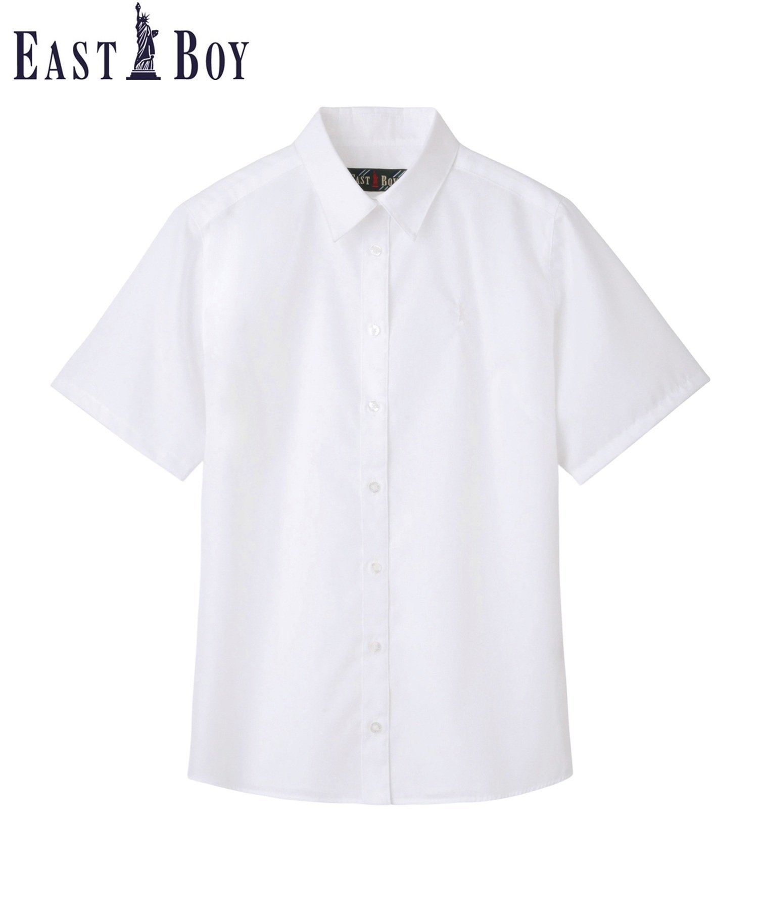【イーストボーイ/EASTBOY】のシャツ 半袖 ブラウス スクール 制服 通学 中学生 高校生 大人の最旬トレンドファッション＆コーディネート founy(ファウニー) 　ファッション　Fashion　レディースファッション　Fashion for Women　トップス・カットソー　Cut & Sew Tops　シャツ・ブラウス・オフィスカジュアル　Elegant Blouses & Button-Ups　スリット　Slit, Slit Detail　定番　Standard, Basic Item　バランス　Balance, Style Balance　ポケット　Pocket, Pocket Detail　半袖　Short Sleeve, Half Sleeve　メンズ　Men's, Menswear　リボン　Ribbon, Bow　おすすめ　Recommended / Our Picks　 other-1|ID: prp329100004992392 ipo3291000000037388339