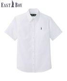 【イーストボーイ/EASTBOY】のシャツ 半袖 ブラウス スクール 制服 通学 中学生 高校生 大人の最旬トレンドファッション＆コーディネート founy(ファウニー) ファッション Fashion レディースファッション Fashion for Women トップス・カットソー Cut & Sew Tops シャツ・ブラウス・オフィスカジュアル Elegant Blouses & Button-Ups スリット Slit, Slit Detail 定番 Standard, Basic Item バランス Balance, Style Balance ポケット Pocket, Pocket Detail 半袖 Short Sleeve, Half Sleeve メンズ Men's, Menswear リボン Ribbon, Bow おすすめ Recommended / Our Picks thumbnail ホワイト×ネイビー|ID: prp329100004992392 ipo3291000000037388341