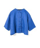 【マーコート/MARcourt】のmizuiro ind リネンダブルクルーネックシャツ 大人の最旬トレンドファッション＆コーディネート founy(ファウニー) ファッション Fashion レディースファッション Fashion for Women トップス・カットソー Cut & Sew Tops シャツ・ブラウス・オフィスカジュアル Elegant Blouses & Button-Ups シンプル Simple, Minimal フレンチ French, French Style ボトム Bottoms, Lower Wear ポケット Pocket, Pocket Detail リネン Linen, Linen Fabric 無地 Plain, Solid Color thumbnail ブルー|ID: prp329100004992394 ipo3291000000037388367