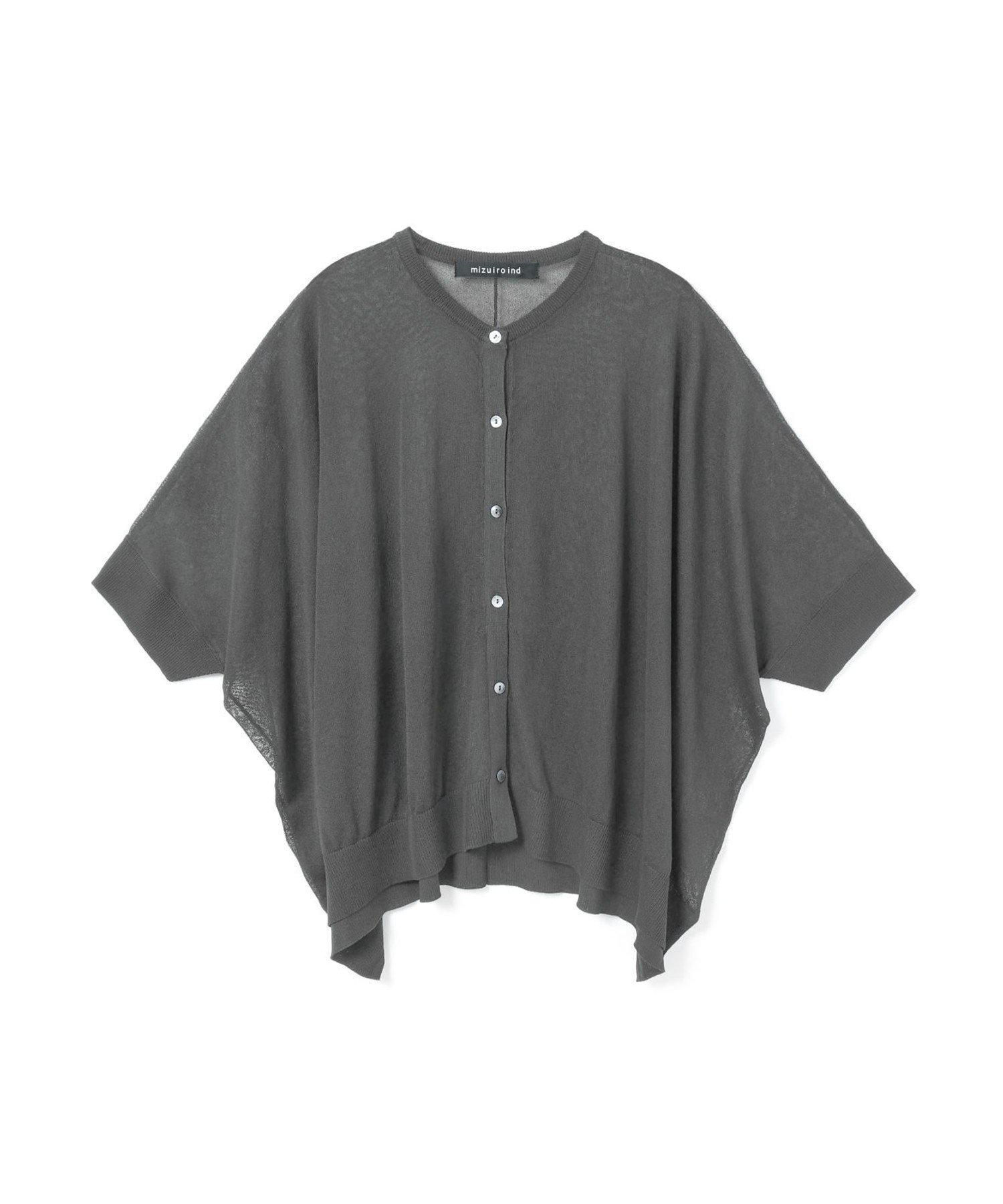 【マーコート/MARcourt】のmizuiro ind ハイガーゼワイドカーディガン インテリア・キッズ・メンズ・レディースファッション・服の通販 founy(ファウニー) 　ファッション　Fashion　レディースファッション　Fashion for Women　トップス・カットソー　Cut & Sew Tops　カーディガン・羽織り　Layered Style Cardigans　インナー　Innerwear　スリット　Slit, Slit Detail　フロント　Front, Front Design　ポケット　Pocket, Pocket Detail　ワイド　Wide, Wide Fit　今季　This Season, Current Season　定番　Standard, Basic Item　ダークグレー|ID: prp329100004992406 ipo3291000000037388449