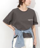 【ジャーナルスタンダード レリューム/JOURNAL STANDARD relume】の《追加2 / 新色》刺繍ロゴハーフスリーブT ブラック A|ID:prp329100004992410