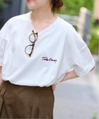 【ジャーナルスタンダード レリューム/JOURNAL STANDARD relume】の《追加2 / 新色》刺繍ロゴハーフスリーブT ホワイト|ID:prp329100004992410