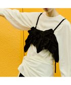 【アダム エ ロペ/ADAM ET ROPE'】の【サステナブル】ニットフリルビスチェ 大人の最旬トレンドファッション＆コーディネート founy(ファウニー) ファッション Fashion レディースファッション Fashion for Women トップス・カットソー Cut & Sew Tops ニット Knit Tops & Sweaters ビスチェ Bustiers & Corset Tops / Layered Bustier Style ギャザー Gathered, Ruffled ジャケット Jacket, Outerwear ダウン Down, Puffer フォルム Silhouette, Form フリル Frill, Ruffle フロント Front, Front Design 2026年 2026 2026春夏・S/S Spring/Summer 2026 SS26 thumbnail ブラック(01)|ID: prp329100004992422 ipo3291000000037388547