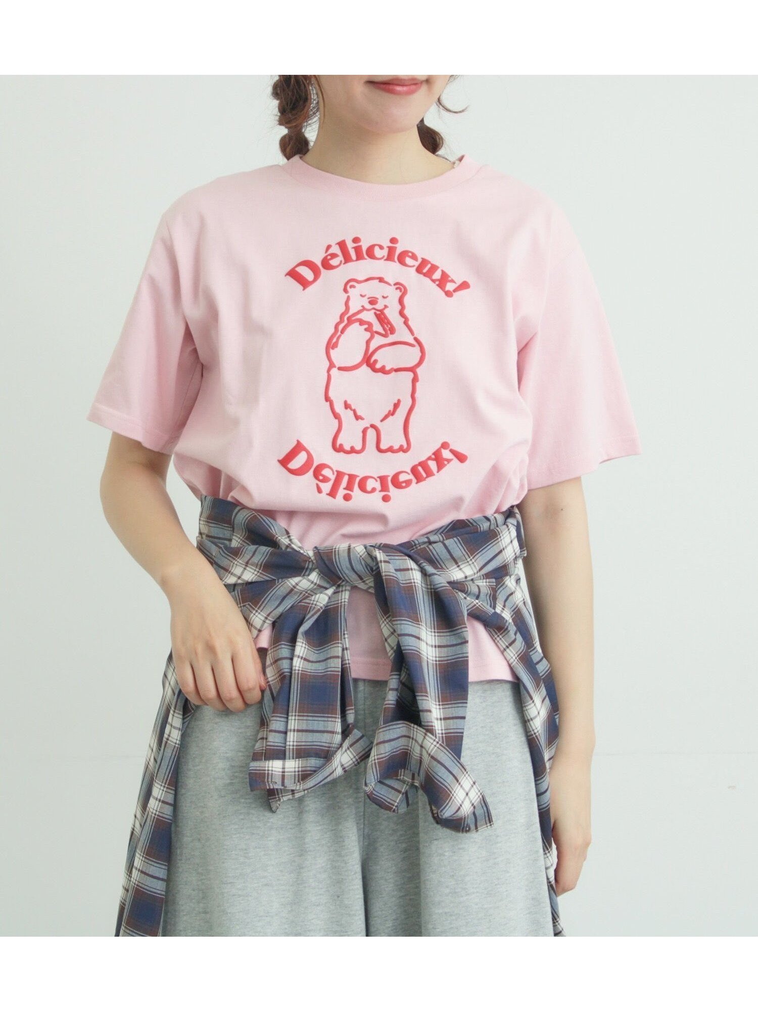 【サマンサモスモス/Samansa Mos2】の【メルヘン*Samansa Mos2】発泡プリントTシャツ インテリア・キッズ・メンズ・レディースファッション・服の通販 founy(ファウニー) 　ファッション　Fashion　レディースファッション　Fashion for Women　トップス・カットソー　Cut & Sew Tops　シャツ・ブラウス・オフィスカジュアル　Elegant Blouses & Button-Ups　ロングTシャツ・Tシャツ　Longline T-Shirts & Tees　キャラクター　Character, Licensed Characters　プリント　Print, Printed Pattern　ピンク|ID: prp329100004992428 ipo3291000000037388575