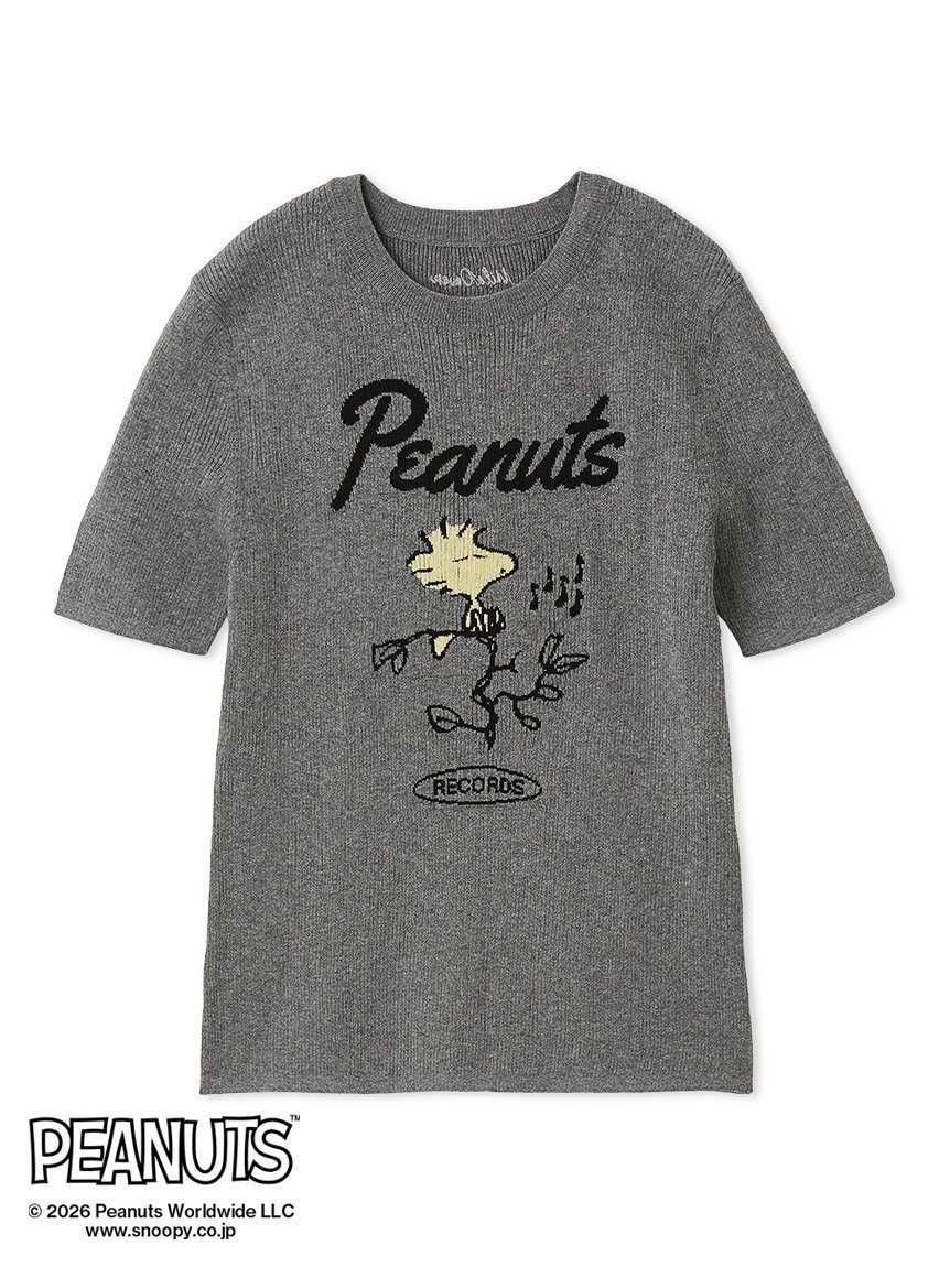 【ミラオーウェン/Mila Owen】の【PEANUTS RECORDS】ウッドストックジャガードリブニット インテリア・キッズ・メンズ・レディースファッション・服の通販 founy(ファウニー) 　ファッション　Fashion　レディースファッション　Fashion for Women　トップス・カットソー　Cut & Sew Tops　ニット　Knit Tops & Sweaters　コラボ　Collaboration, Collab　スマート　Smart, Elegant　スリーブ　Sleeve, Long Sleeve / Short Sleeve　ハーフ　Half, Half-Length　モチーフ　Motif, Design Theme　GRY[006]|ID: prp329100004992440 ipo3291000000037388649