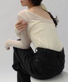 【アンドミー/andme】の【選べるネックデザイン】ウェーブ チュール シアー 長袖 トップス 大人の最旬トレンドファッション＆コーディネート founy(ファウニー) ファッション Fashion レディースファッション Fashion for Women トップス・カットソー Cut & Sew Tops ウェーブ Wavy Pattern シアー Sheer, See-Through シンプル Simple, Minimal チュール Tulip, Tulip Motif 長袖 Long Sleeve, Full Sleeve おすすめ Recommended / Our Picks thumbnail アイボリー【B】|ID: prp329100004992446 ipo3291000000037388699