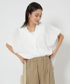 【ユナイテッドアローズ/UNITED ARROWS】のショルダータック スキッパー ブラウス 大人の最旬トレンドファッション＆コーディネート founy(ファウニー) ファッション Fashion レディースファッション Fashion for Women トップス・カットソー Cut & Sew Tops シャツ・ブラウス・オフィスカジュアル Elegant Blouses & Button-Ups 春 Spring ショルダー Shoulder, Shoulder Strap スキッパー Skipper, Open Collar デニム Denim, Jeans Material ボトム Bottoms, Lower Wear S/S・春夏 SS, Spring/Summer, Warm Season アウトレット Outlet / Clearance おすすめ Recommended / Our Picks 夏 Summer thumbnail OFF WHITE|ID: prp329100004992447 ipo3291000000037388703