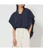 【ユナイテッドアローズ/UNITED ARROWS】のショルダータック スキッパー ブラウス 大人の最旬トレンドファッション＆コーディネート founy(ファウニー) ファッション Fashion レディースファッション Fashion for Women トップス・カットソー Cut & Sew Tops シャツ・ブラウス・オフィスカジュアル Elegant Blouses & Button-Ups 春 Spring ショルダー Shoulder, Shoulder Strap スキッパー Skipper, Open Collar デニム Denim, Jeans Material ボトム Bottoms, Lower Wear S/S・春夏 SS, Spring/Summer, Warm Season アウトレット Outlet / Clearance おすすめ Recommended / Our Picks 夏 Summer thumbnail NAVY|ID: prp329100004992447 ipo3291000000037388705