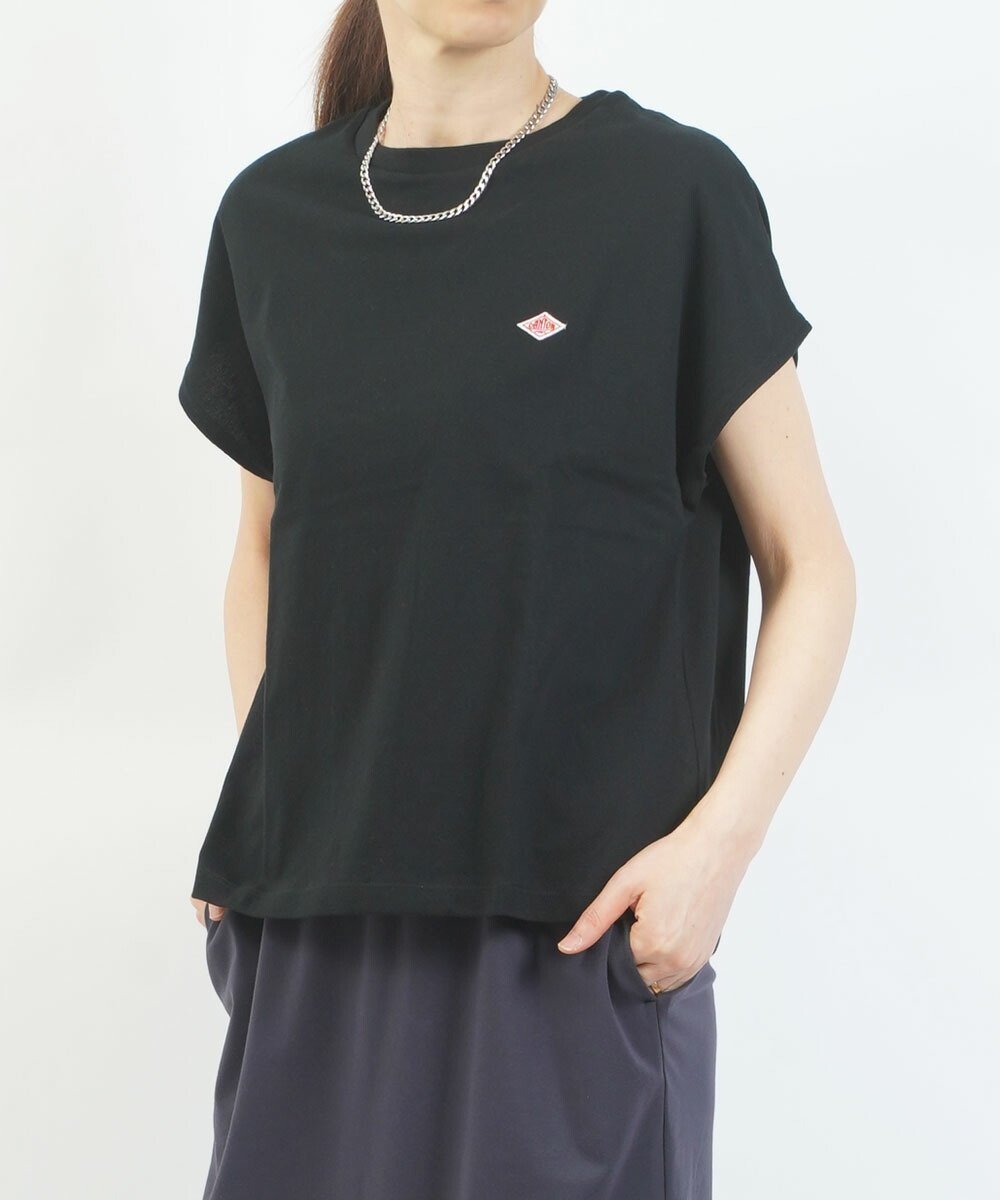 【ブルーコムブルー/BLEU COMME BLEU】のダントン ドルマンショートスリーブTシャツ インテリア・キッズ・メンズ・レディースファッション・服の通販 founy(ファウニー) 　ファッション　Fashion　レディースファッション　Fashion for Women　トップス・カットソー　Cut & Sew Tops　シャツ・ブラウス・オフィスカジュアル　Elegant Blouses & Button-Ups　ロングTシャツ・Tシャツ　Longline T-Shirts & Tees　インナー　Innerwear　コンパクト　Compact, Small Size　シンプル　Simple, Minimal　バランス　Balance, Style Balance　モノトーン　Monotone, Black and White　夏　Summer　春　Spring　S/S・春夏　SS, Spring/Summer, Warm Season　BLK|ID: prp329100004992450 ipo3291000000037388714