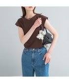 【アーバンリサーチ ロッソ/URBAN RESEARCH ROSSO】のクールタッチスーピマコットンフレンチTシャツ ブラウン|ID:prp329100004992451