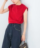 【アーバンリサーチ ロッソ/URBAN RESEARCH ROSSO】のクールタッチスーピマコットンフレンチTシャツ レッド|ID:prp329100004992451