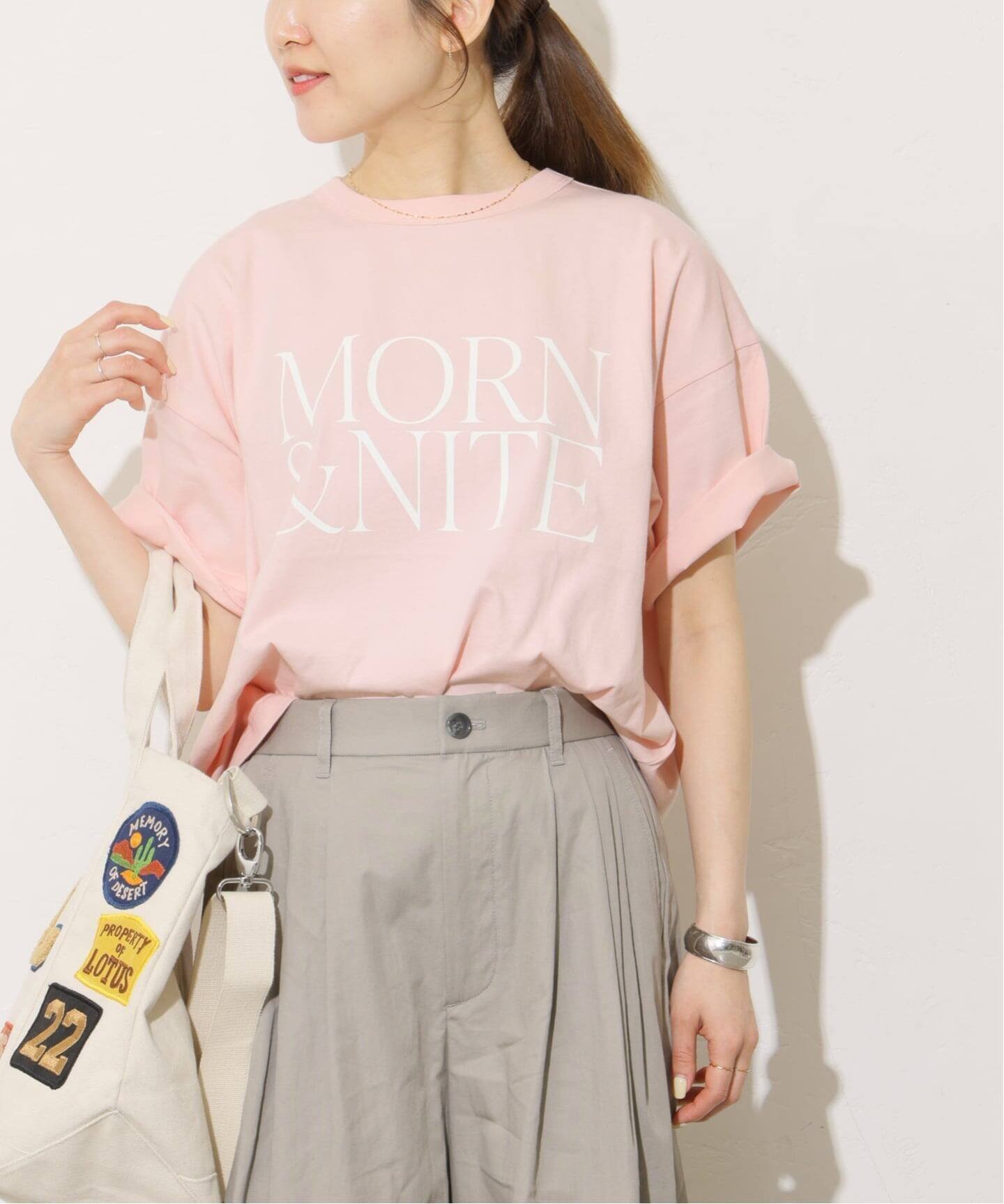【ジャーナルスタンダード レリューム/JOURNAL STANDARD relume】のMORNロゴT インテリア・キッズ・メンズ・レディースファッション・服の通販 founy(ファウニー) 　ファッション　Fashion　レディースファッション　Fashion for Women　2026年　2026　2026春夏・S/S　Spring/Summer 2026 SS26　インナー　Innerwear　シンプル　Simple, Minimal　ジャケット　Jacket, Outerwear　フロント　Front, Front Design　ミックス　Mix, Mixed Style　リラックス　Relax, Relaxed Fit　ピンク|ID: prp329100004992453 ipo3291000000037388734