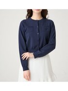 【セルフォード/CELFORD】のポケット付きカーディガン 大人の最旬トレンドファッション＆コーディネート founy(ファウニー) ファッション Fashion レディースファッション Fashion for Women トップス・カットソー Cut & Sew Tops カーディガン・羽織り Layered Style Cardigans おすすめ Recommended / Our Picks アンサンブル Ensemble Set ウェーブ Wavy Pattern カーディガン Cardigan, Knitwear シンプル Simple, Minimal ストレート Straight, Straight Cut スマート Smart, Elegant ポケット Pocket, Pocket Detail thumbnail NVY[089]|ID: prp329100004992469 ipo3291000000037388885