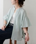 【ディスコート/Discoat】の【WEB限定】前あき袖フリルブラウス 大人の最旬トレンドファッション＆コーディネート founy(ファウニー) ファッション Fashion レディースファッション Fashion for Women トップス・カットソー Cut & Sew Tops シャツ・ブラウス・オフィスカジュアル Elegant Blouses & Button-Ups フリル Frill, Ruffle エレガント 上品 Elegant 夏 Summer thumbnail ミント|ID: prp329100004992470 ipo3291000000037388889