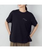 【コムサイズム/COMME CA ISM】の速乾 刺繍 ロゴ Tシャツ 大人の最旬トレンドファッション＆コーディネート founy(ファウニー) ファッション Fashion レディースファッション Fashion for Women トップス・カットソー Cut & Sew Tops シャツ・ブラウス・オフィスカジュアル Elegant Blouses & Button-Ups ロングTシャツ・Tシャツ Longline T-Shirts & Tees おすすめ Recommended / Our Picks スリット Slit, Slit Detail ビッグ Big, Oversized ボックス Boxy, Box Shape ポケット Pocket, Pocket Detail ワンポイント One Point, Statement Accent thumbnail ブラック|ID: prp329100004992477 ipo3291000000037388924