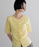 【ローリーズファーム/LOWRYS FARM】のギャザーボタンカーディガンSS 大人の最旬トレンドファッション＆コーディネート founy(ファウニー) ファッション Fashion レディースファッション Fashion for Women トップス・カットソー Cut & Sew Tops カーディガン・羽織り Layered Style Cardigans ギャザー Gathered, Ruffled |ID:prp329100004992479