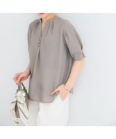 【アーバンリサーチ ロッソ/URBAN RESEARCH ROSSO】の『UR TECH DRYLUXE』 デザインスリーブブラウス 大人の最旬トレンドファッション＆コーディネート founy(ファウニー) ファッション Fashion レディースファッション Fashion for Women トップス・カットソー Cut & Sew Tops シャツ・ブラウス・オフィスカジュアル Elegant Blouses & Button-Ups ギャザー Gathered, Ruffled スリーブ Sleeve, Long Sleeve / Short Sleeve ダウン Down, Puffer デコルテ Décolleté, Neckline S/S・春夏 SS, Spring/Summer, Warm Season 夏 Summer エレガント 上品 Elegant 2026年 2026 2026春夏・S/S Spring/Summer 2026 SS26 |ID:prp329100004992481