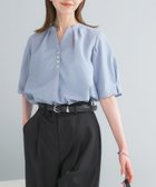 【アーバンリサーチ ロッソ/URBAN RESEARCH ROSSO】の『UR TECH DRYLUXE』 デザインスリーブブラウス ブルー系その他|ID:prp329100004992481