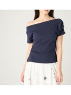 【フレイ アイディー/FRAY I.D】の2wayオフショルカットソー/ウォッシャブル 大人の最旬トレンドファッション＆コーディネート founy(ファウニー) ファッション Fashion レディースファッション Fashion for Women トップス・カットソー Cut & Sew Tops カットソー・ベーシックTシャツ Cut-and-Sewn Tops / Stretch Tees & Basics インナー Innerwear ウォッシャブル Machine Washable カットソー Cut and Sewn Top カーディガン Cardigan, Knitwear コンパクト Compact, Small Size ショルダー Shoulder, Shoulder Strap ジャケット Jacket, Outerwear スマート Smart, Elegant デコルテ Décolleté, Neckline プレート Plate, Dish ベーシック Basic, Essential メタル Metal, Metal Parts エレガント 上品 Elegant thumbnail NVY[089]|ID: prp329100004992482 ipo3291000000037388944
