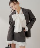 【パルグループ/PAL GROUP】の【Chico】シアーボウタイブラウス 大人の最旬トレンドファッション&コーディネート founy(ファウニー) ファッション Fashion レディースファッション Fashion for Women トップス・カットソー Cut & Sew Tops シャツ・ブラウス・オフィスカジュアル Elegant Blouses & Button-Ups シアー Sheer, See-Through ジャケット Jacket, Outerwear ダウン Down, Puffer デニム Denim, Jeans Material フェミニン Feminine, Girly ボトム Bottoms, Lower Wear エレガント 上品 Elegant thumbnail ホワイト|ID: prp329100004992485 ipo3291000000037388969