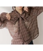 【パルグループ/PAL GROUP】の【Chico】シアーボウタイブラウス 大人の最旬トレンドファッション&コーディネート founy(ファウニー) ファッション Fashion レディースファッション Fashion for Women トップス・カットソー Cut & Sew Tops シャツ・ブラウス・オフィスカジュアル Elegant Blouses & Button-Ups シアー Sheer, See-Through ジャケット Jacket, Outerwear ダウン Down, Puffer デニム Denim, Jeans Material フェミニン Feminine, Girly ボトム Bottoms, Lower Wear エレガント 上品 Elegant thumbnail ブラウンその他2|ID: prp329100004992485 ipo3291000000037388972