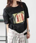 【ラジュール/Lajour】のフォトプリント Tシャツ 大人の最旬トレンドファッション＆コーディネート founy(ファウニー) ファッション Fashion レディースファッション Fashion for Women トップス・カットソー Cut & Sew Tops シャツ・ブラウス・オフィスカジュアル Elegant Blouses & Button-Ups ロングTシャツ・Tシャツ Longline T-Shirts & Tees インナー Innerwear グラフィック Graphic, Graphic Design サロペ Salopette, Salopette Dress ショルダー Shoulder, Shoulder Strap シンプル Simple, Minimal ジャケット Jacket, Outerwear デニム Denim, Jeans Material トレンド Trend, Trending Now ドロップ Drop Shoulder, Dropped Style プリント Print, Printed Pattern ベーシック Basic, Essential ボトム Bottoms, Lower Wear thumbnail Bタイプブラック|ID: prp329100004992487 ipo3291000000037388998