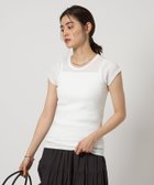 【ユナイテッドアローズ/UNITED ARROWS】のgicipi CALCIO フレンチスリーブ Tシャツ 大人の最旬トレンドファッション＆コーディネート founy(ファウニー) ファッション Fashion レディースファッション Fashion for Women トップス・カットソー Cut & Sew Tops シャツ・ブラウス・オフィスカジュアル Elegant Blouses & Button-Ups ロングTシャツ・Tシャツ Longline T-Shirts & Tees イタリア Italy インナー Innerwear 春 Spring サロペット Overalls, Salopette シンプル Simple, Minimal スリーブ Sleeve, Long Sleeve / Short Sleeve フィット Fit, Slim Fit フェミニン Feminine, Girly フレア Flare, Flared フレンチ French, French Style ベーシック Basic, Essential ワイド Wide, Wide Fit アウトレット Outlet / Clearance おすすめ Recommended / Our Picks 夏 Summer thumbnail OFF WHITE|ID: prp329100004992489 ipo3291000000037389016