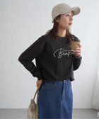 【イッカ/ikka】のロゴフォトプリントスウェットTシャツ 大人の最旬トレンドファッション＆コーディネート founy(ファウニー) ファッション Fashion レディースファッション Fashion for Women トップス・カットソー Cut & Sew Tops シャツ・ブラウス・オフィスカジュアル Elegant Blouses & Button-Ups レディースパーカー・カジュアルフーディー Casual Hoodies & Sweatshirts ロングTシャツ・Tシャツ Longline T-Shirts & Tees スウェット・クルーネックトップス Sweatshirts & Crewnecks / Relaxed Fit Sweat Tops インナー Innerwear カットソー Cut and Sewn Top スウェット / スエット Sweatshirt, Sweatwear ダブル Double, Double-Breasted デニム Denim, Jeans Material バランス Balance, Style Balance プリント Print, Printed Pattern ボトム Bottoms, Lower Wear 定番 Standard, Basic Item 春 Spring thumbnail ブラック|ID: prp329100004992497 ipo3291000000037389088