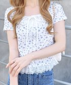 【イング/INGNI】のレースレイヤード風リボン付きリブトップス 大人の最旬トレンドファッション＆コーディネート founy(ファウニー) ファッション Fashion レディースファッション Fashion for Women トップス・カットソー Cut & Sew Tops カーディガン Cardigan, Knitwear ガーリー Girly, Feminine Style ギャザー Gathered, Ruffled ドッキング Docking, Mixed Material ドット Polka Dot, Dot Pattern 定番 Standard, Basic Item 長袖 Long Sleeve, Full Sleeve バランス Balance, Style Balance フィット Fit, Slim Fit フェミニン Feminine, Girly フロント Front, Front Design 半袖 Short Sleeve, Half Sleeve 無地 Plain, Solid Color リボン Ribbon, Bow レース Lace, Lace Fabric thumbnail オフホワイト/ハナ|ID: prp329100004992500 ipo3291000000037389108