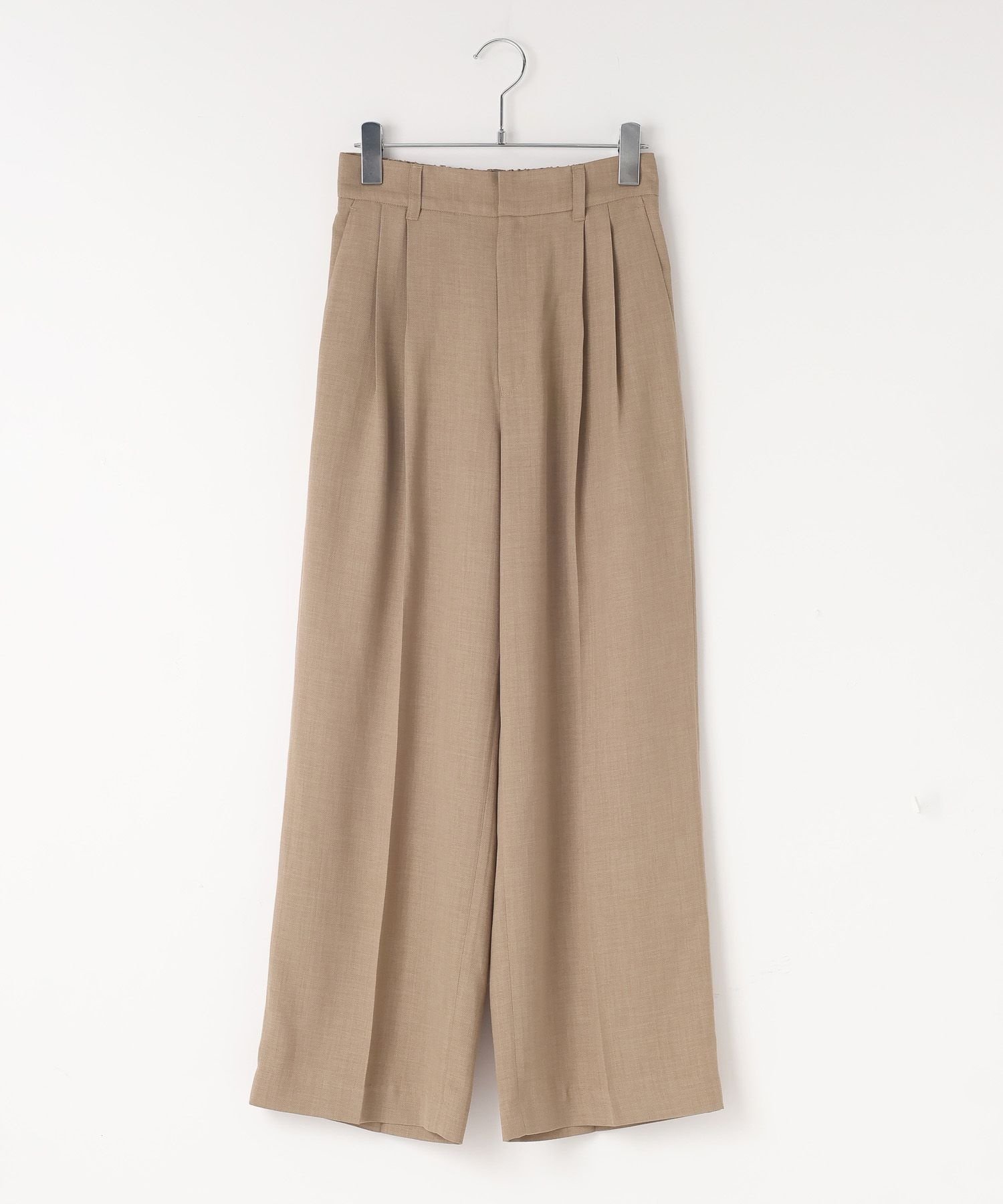 【ローリーズファーム/LOWRYS FARM】のバスケットワイドパンツ インテリア・キッズ・メンズ・レディースファッション・服の通販 founy(ファウニー) 　ファッション　Fashion　レディースファッション　Fashion for Women　パンツ　Pants & Trousers　おすすめ　Recommended / Our Picks　セットアップ　Set-Up, Coordinated Outfit　ワイド　Wide, Wide Fit　ベージュ52|ID: prp329100004992539 ipo3291000000037389377