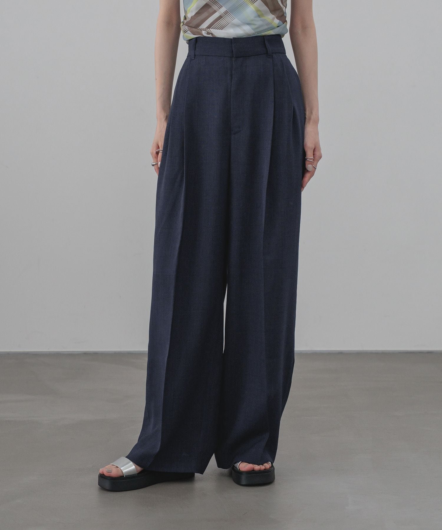 【ローリーズファーム/LOWRYS FARM】のバスケットワイドパンツ インテリア・キッズ・メンズ・レディースファッション・服の通販 founy(ファウニー) 　ファッション　Fashion　レディースファッション　Fashion for Women　パンツ　Pants & Trousers　おすすめ　Recommended / Our Picks　セットアップ　Set-Up, Coordinated Outfit　ワイド　Wide, Wide Fit　ネイビー88|ID: prp329100004992539 ipo3291000000037389379