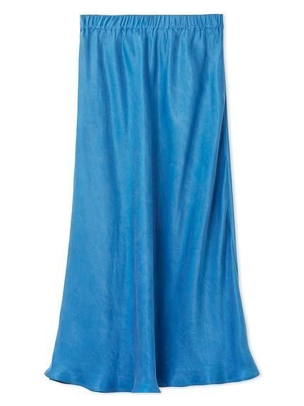 【フレイ アイディー/FRAY I.D】のキュプラサテンナロースカート インテリア・キッズ・メンズ・レディースファッション・服の通販 founy(ファウニー) 　ファッション　Fashion　レディースファッション　Fashion for Women　スカート　Skirts　切替　Switching, Contrast Panel　スマート　Smart, Elegant　トレンド　Trend, Trending Now　BLU[086]|ID: prp329100004992548 ipo3291000000037389453