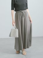 【テチチ/Te chichi】の【イージーケア/接触冷感】カットロングセミフレアスカート 大人の最旬トレンドファッション＆コーディネート founy(ファウニー) ファッション Fashion レディースファッション Fashion for Women スカート Skirts Aライン・フレアスカート A-Line & Flared Skirts シンプル Simple, Minimal ドローストリング Drawstring, Pull Cord リラックス Relax, Relaxed Fit エレガント 上品 Elegant 夏 Summer thumbnail グレー|ID: prp329100004992567 ipo3291000000037389807