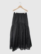 【ラシュッド/LASUD】のSquare dot gather skirt 大人の最旬トレンドファッション＆コーディネート founy(ファウニー) ファッション Fashion レディースファッション Fashion for Women スカート Skirts おすすめ Recommended / Our Picks ギャザー Gathered, Ruffled シルバー Silver, Metallic Silver スクエア Square, Square Shape ドット Polka Dot, Dot Pattern thumbnail ブラック|ID: prp329100004992571 ipo3291000000037389822