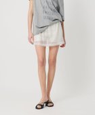 【ビューティ&ユース ユナイテッドアローズ/BEAUTY&YOUTH / UNITED ARROWS】のATTISESSION スパンコール ミニスカート 大人の最旬トレンドファッション＆コーディネート founy(ファウニー) ファッション Fashion レディースファッション Fashion for Women スカート Skirts ミニスカート Mini Skirts インナー Innerwear 春 Spring シンプル Simple, Minimal スウェット / スエット Sweatshirt, Sweatwear スパンコール Sequins, Sequin Embellishment チュール Tulip, Tulip Motif ドッキング Docking, Mixed Material ミックス Mix, Mixed Style ミニスカート Mini Skirt, Short Skirt S/S・春夏 SS, Spring/Summer, Warm Season 夏 Summer thumbnail OFF WHITE|ID: prp329100004992582 ipo3291000000037389857