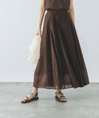 【グローバルワーク/GLOBAL WORK】のシアータックフレアスカート/571416 大人の最旬トレンドファッション＆コーディネート founy(ファウニー) ファッション Fashion レディースファッション Fashion for Women スカート Skirts Aライン・フレアスカート A-Line & Flared Skirts ギャザー Gathered, Ruffled シアー Sheer, See-Through ジャケット Jacket, Outerwear スウェット / スエット Sweatshirt, Sweatwear チェック Check, Plaid, Tartan フレア Flare, Flared 夏 Summer 楽ちん Easy Fit, Comfortable 無地 Plain, Solid Color 秋 Autumn thumbnail ブラウン58|ID: prp329100004992586 ipo3291000000037389878