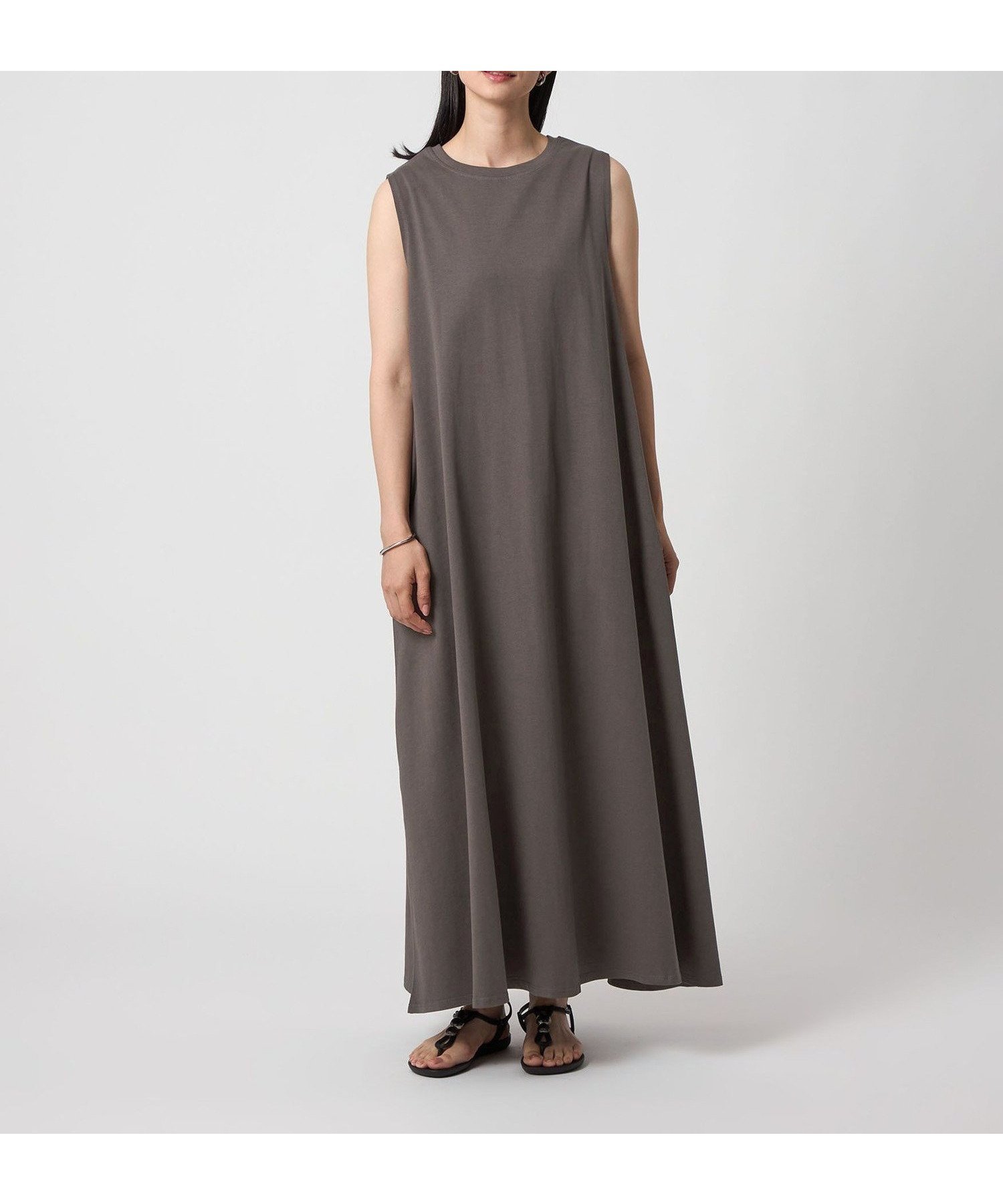 【ユナイテッドアローズ/UNITED ARROWS】のUSAコットン ノースリーブワンピース A DAY IN THE LIFE インテリア・キッズ・メンズ・レディースファッション・服の通販 founy(ファウニー) 　ファッション　Fashion　レディースファッション　Fashion for Women　ワンピース　Dresses　カットソー　Cut and Sewn Top　キャップ　Cap, Baseball Cap　サンダル　Sandals, Summer Shoes　シンプル　Simple, Minimal　スニーカー　Sneakers, Trainers　ノースリーブ　Sleeveless, No-Sleeve　フェミニン　Feminine, Girly　フレア　Flare, Flared　ポケット　Pocket, Pocket Detail　ロング　Long, Long-Length　アウトレット　Outlet / Clearance　おすすめ　Recommended / Our Picks　夏　Summer　旅行　Travel　DK.BROWN|ID: prp329100004992591 ipo3291000000037389915