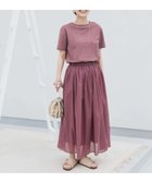 【アーバンリサーチ ドアーズ/URBAN RESEARCH DOORS】の『UR TECH』ボイルカットドッキングワンピース 大人の最旬トレンドファッション＆コーディネート founy(ファウニー) ファッション Fashion レディースファッション Fashion for Women ワンピース Dresses インド Indian Textile ウェーブ Wavy Pattern カットソー Cut and Sewn Top ギャザー Gathered, Ruffled コンビ Combo, Combination Style 抗菌 Antibacterial, Bacteria-Resistant シューズ Shoes, Footwear シンプル Simple, Minimal ブラウジング Blouson Silhouette, Cinched Waist 半袖 Short Sleeve, Half Sleeve ロング Long, Long-Length 冬 Winter / This Winter S/S・春夏 SS, Spring/Summer, Warm Season 夏 Summer 2025年 2025 2025春夏・S/S Spring/Summer 2025 SS25 thumbnail PINK|ID: prp329100004992592 ipo3291000000037389925