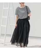 【アーバンリサーチ ドアーズ/URBAN RESEARCH DOORS】の『UR TECH』ボイルカットドッキングワンピース 大人の最旬トレンドファッション＆コーディネート founy(ファウニー) ファッション Fashion レディースファッション Fashion for Women ワンピース Dresses インド Indian Textile ウェーブ Wavy Pattern カットソー Cut and Sewn Top ギャザー Gathered, Ruffled コンビ Combo, Combination Style 抗菌 Antibacterial, Bacteria-Resistant シューズ Shoes, Footwear シンプル Simple, Minimal ブラウジング Blouson Silhouette, Cinched Waist 半袖 Short Sleeve, Half Sleeve ロング Long, Long-Length 冬 Winter / This Winter S/S・春夏 SS, Spring/Summer, Warm Season 夏 Summer 2025年 2025 2025春夏・S/S Spring/Summer 2025 SS25 thumbnail BORDER|ID: prp329100004992592 ipo3291000000037389926